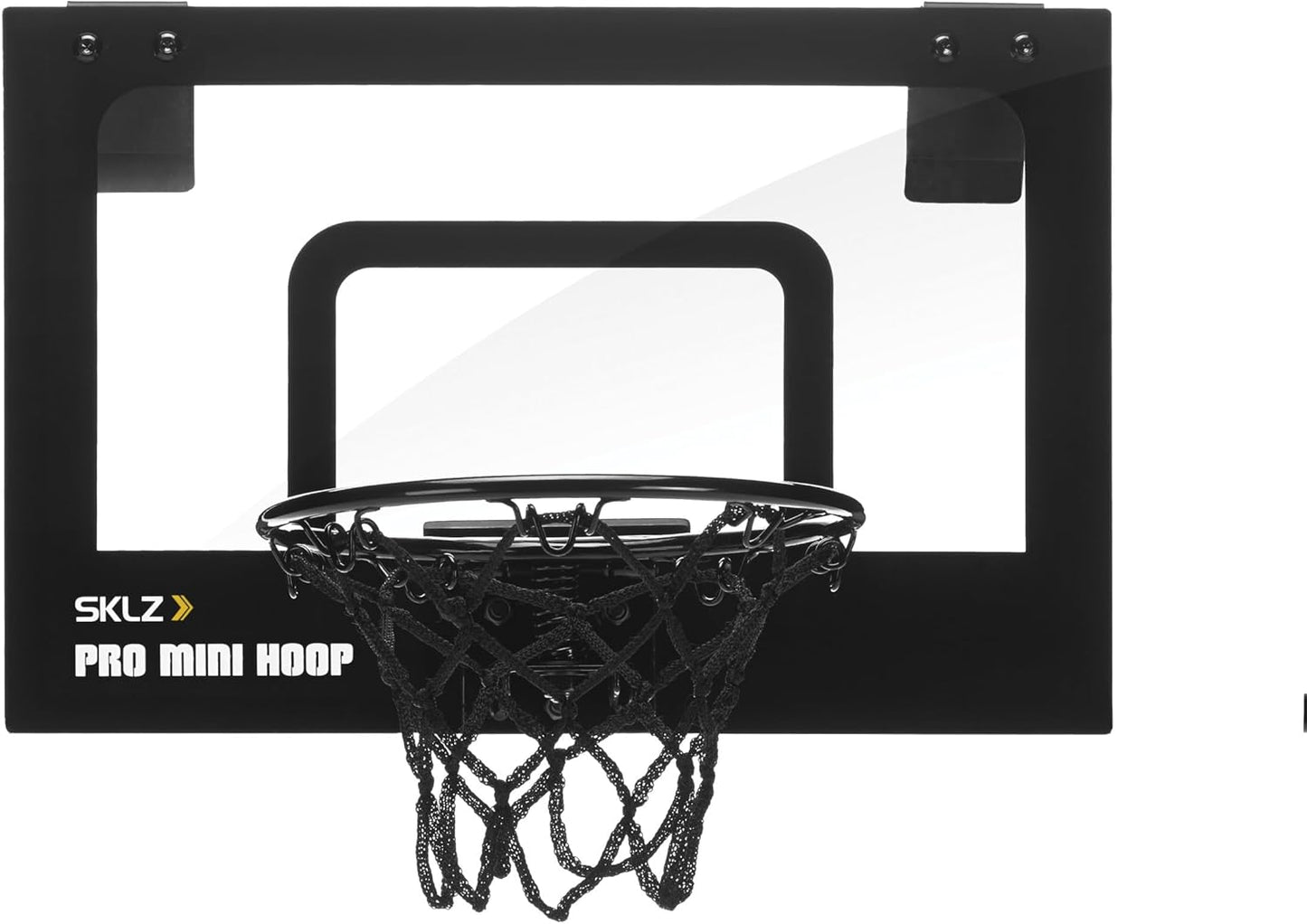 SKLZ Pro Mini Indoor Basketball Hoop - Over The Door – Portable - Great For Home, Dorms, Offices, and Gifts