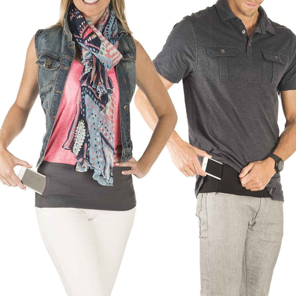 The TUBE® Waistband Official Product. Unisex Waistband with Zippers (Men, Women, Youth). Fits most current and older smartphones. Running Belt/Fanny Pack for Fitness, Travel, Money Storage and More!