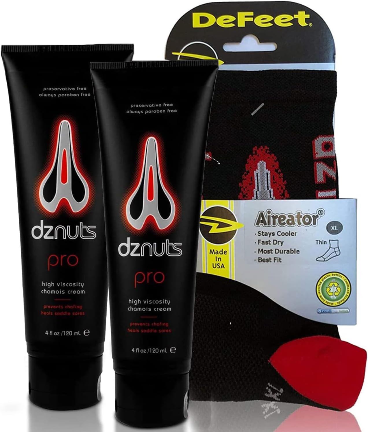 Men's Pro Chamois Cream, Anti -Chafing Cream for Saddle Sores, Chafing, Rubbing, Inner Thighs Friction for Cyclists, Runners, Triathletes