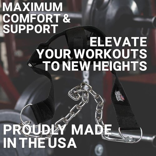 Adjustable Head Harness for Strength Training - Schiek Sports Model 1500-H, Black