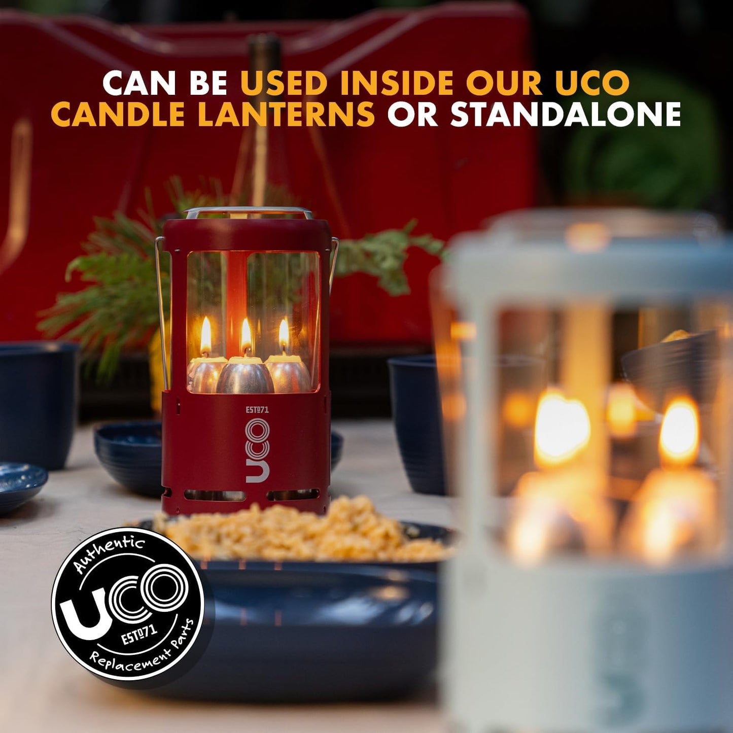 UCO 12-Hour Natural Beeswax Long-Burning Candles for UCO Candle Lanterns and Emergency Preparedness, Made in USA