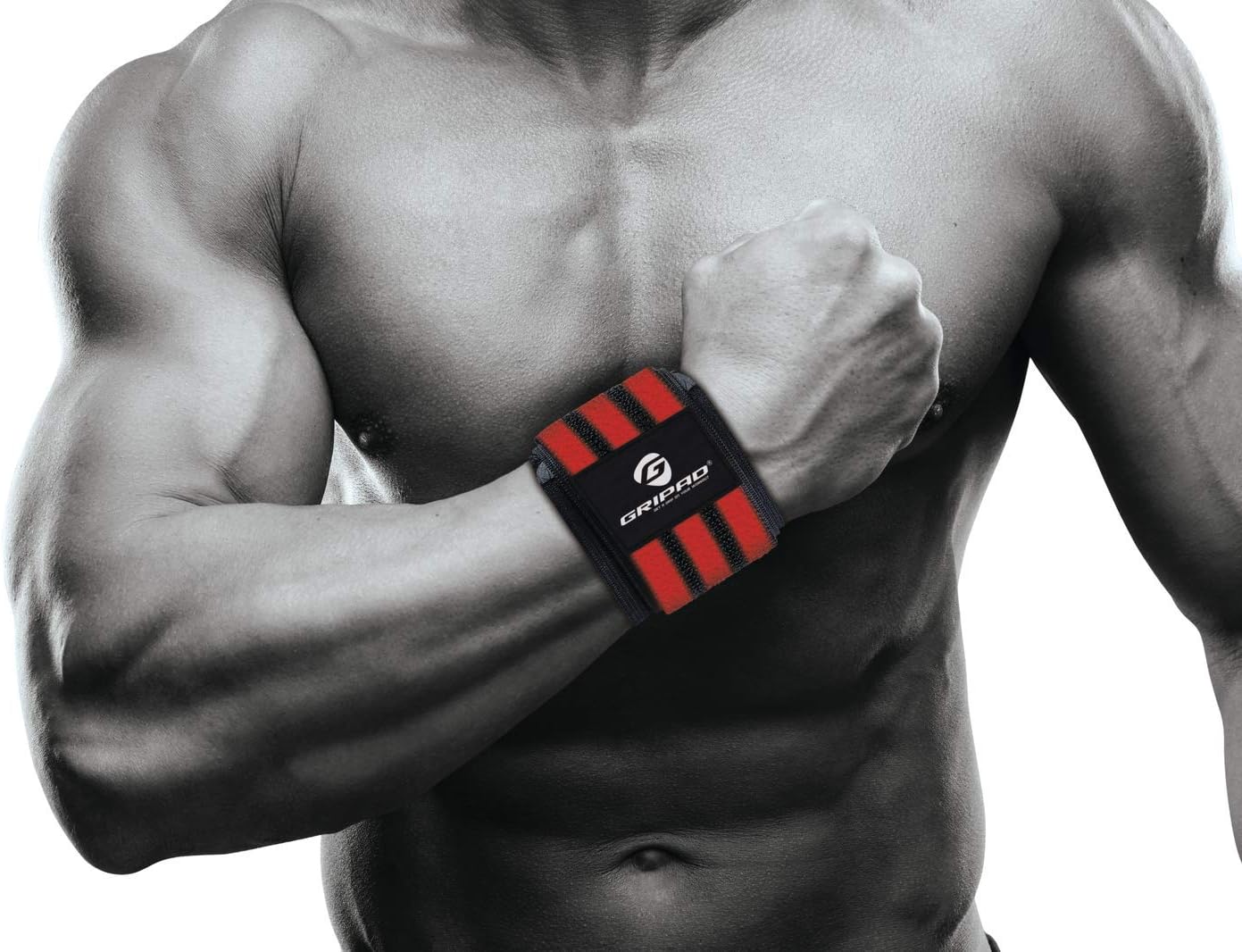 12" x 3" Weight Lifting Support Wrist Wraps, Strong Wrist Wraps, 2 Thumb Loops – Great for Weightlifting, Powerlifting, Bodybuilding, Strength & Cross-Training.