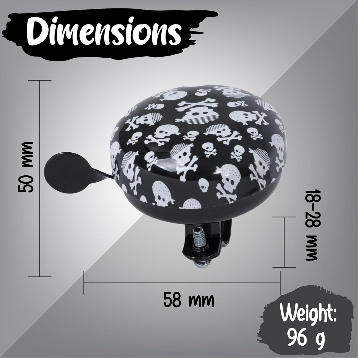 Kiddimoto Bike Bells for Kids| Premium Bicycle Bell for Kids, Boys, Girls and Adults with Loud Melodious Sound | Bicycle Horn for Road Bike, Mountain Bike, Bicycle, Scooter, MTB, BMX