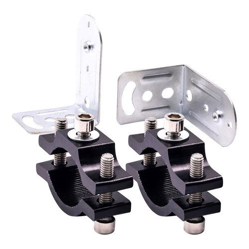 Motorcycle Fog Light Fork Mount Brackets, Light Clamps, Handlebar Fork Tube Mounting for Fog Lights Bull Bar Fits 1-1.4inch