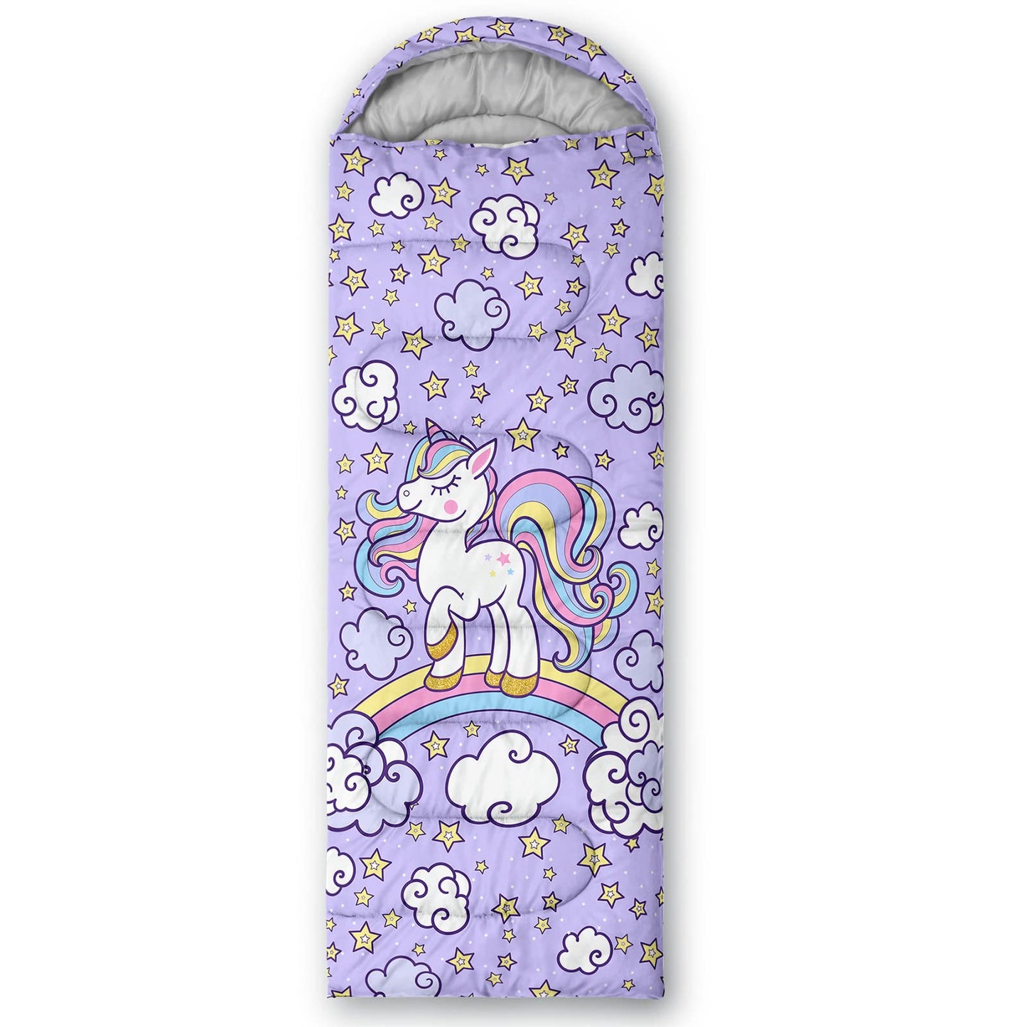 Axolotl Unicorn Sleeping Bag for Kids Girls Boys–Lightweight Warm Cold Weather Sleeping Bags,Waterproof Portable Sleeping Bag with Compression Sack for Camping Backpacking Outdoor Indoor