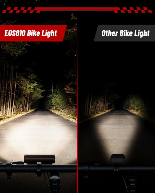 POSUGEAR Bike Lights Accessories for Night Riding, Rechargeable Bicycle Light Front and Back, LED Headlight Tail Rear Light Reflectors for Adults Kids Road Mountain Electric Ebike