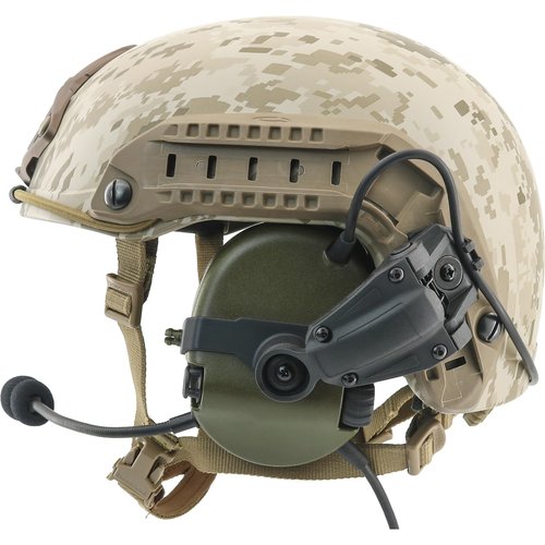 TACGZGJSM Ear Protection Electronic Shooting Earmuff Noise Canceling Headphones for ARC rail Helmets,huntting,airsoft (Army Green)