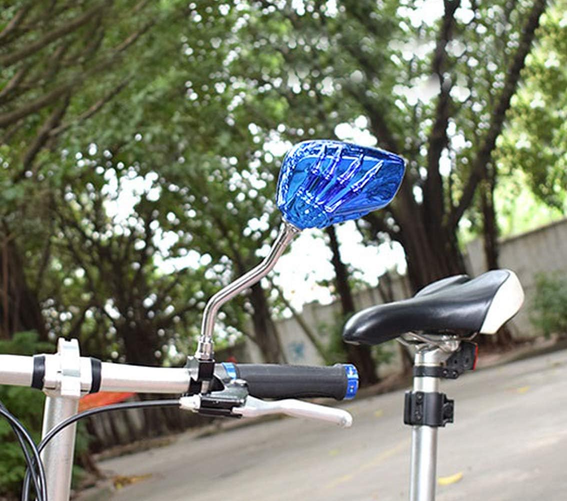 1 Pair Bicycle Mirror,Big View Bike Rear View Mirror Blindsight Multi Angle Adjustable Bike Mirror Billet Aluminum Chrome Plated Outside Skull Claw Style Also suitable for motorcycle mirror