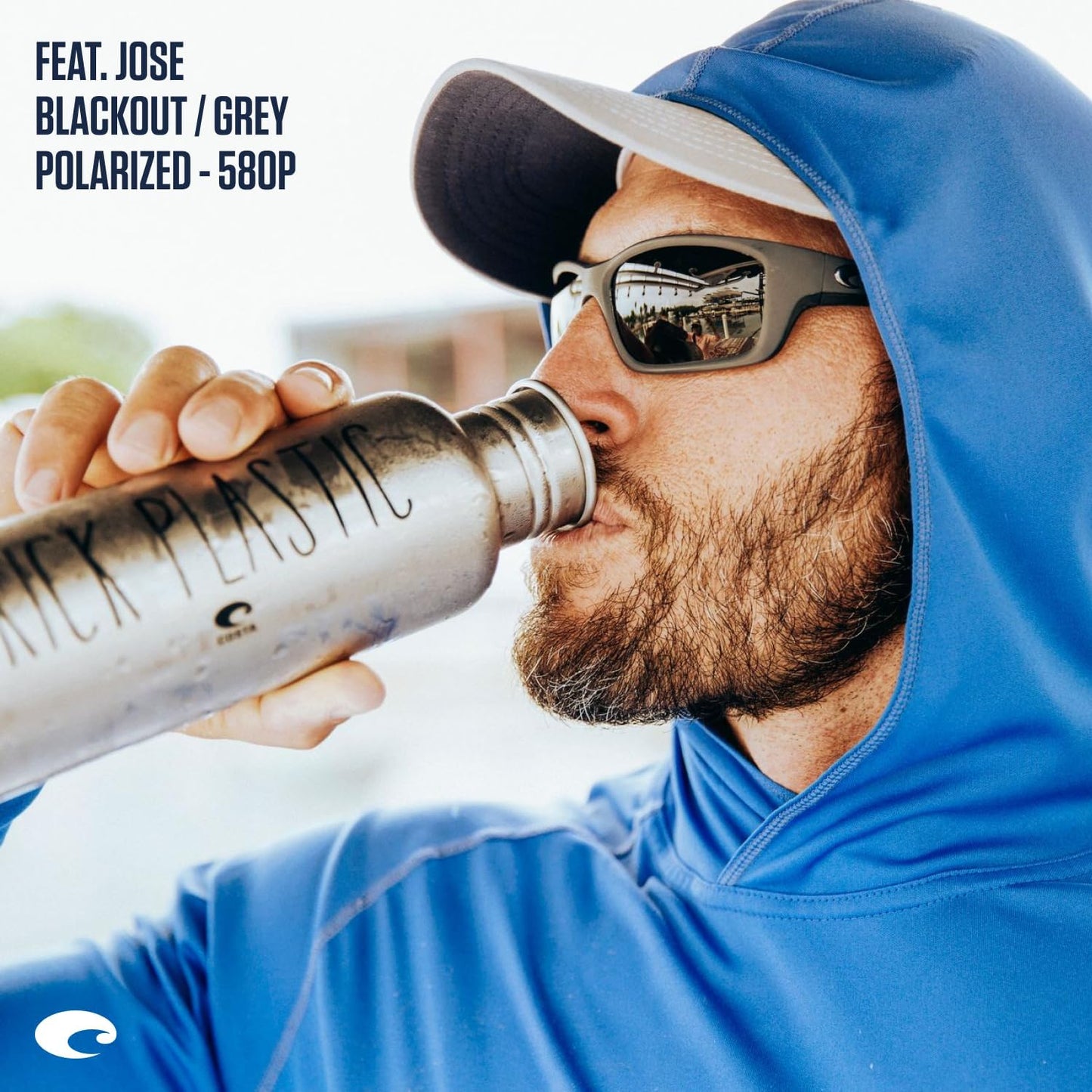 Jose Rectangular Sunglasses for Men | Costa Del Mar Polarized UV Protection