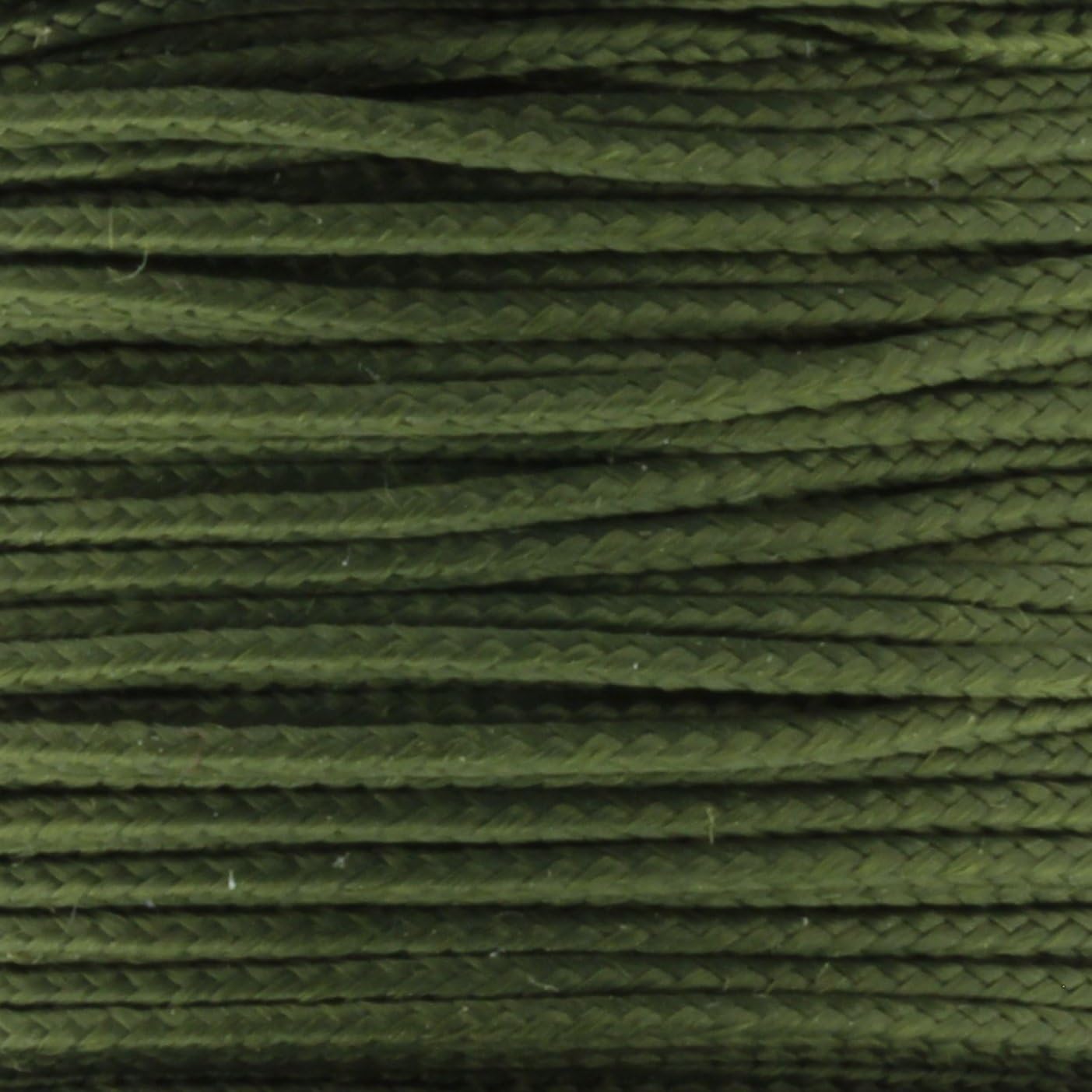 JIG PRO SHOP Black 1.18mm x 125' Micro Cord Paracord - Made in The USA