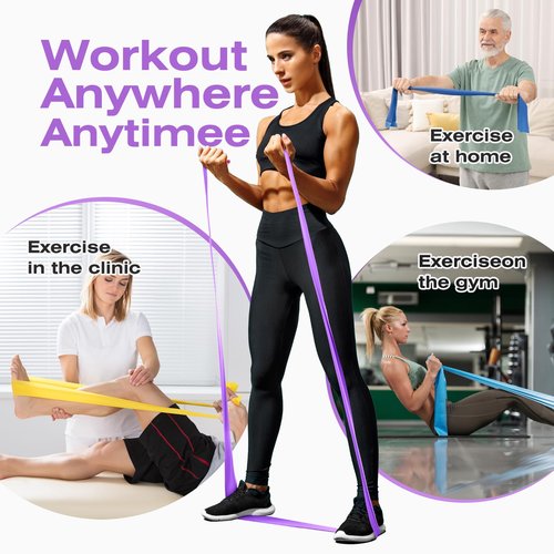 Resistance Band 50 Yards Elastic Exercise Fitness Band Roll for Home Training, Physical Therapy, and Yoga… (Light)