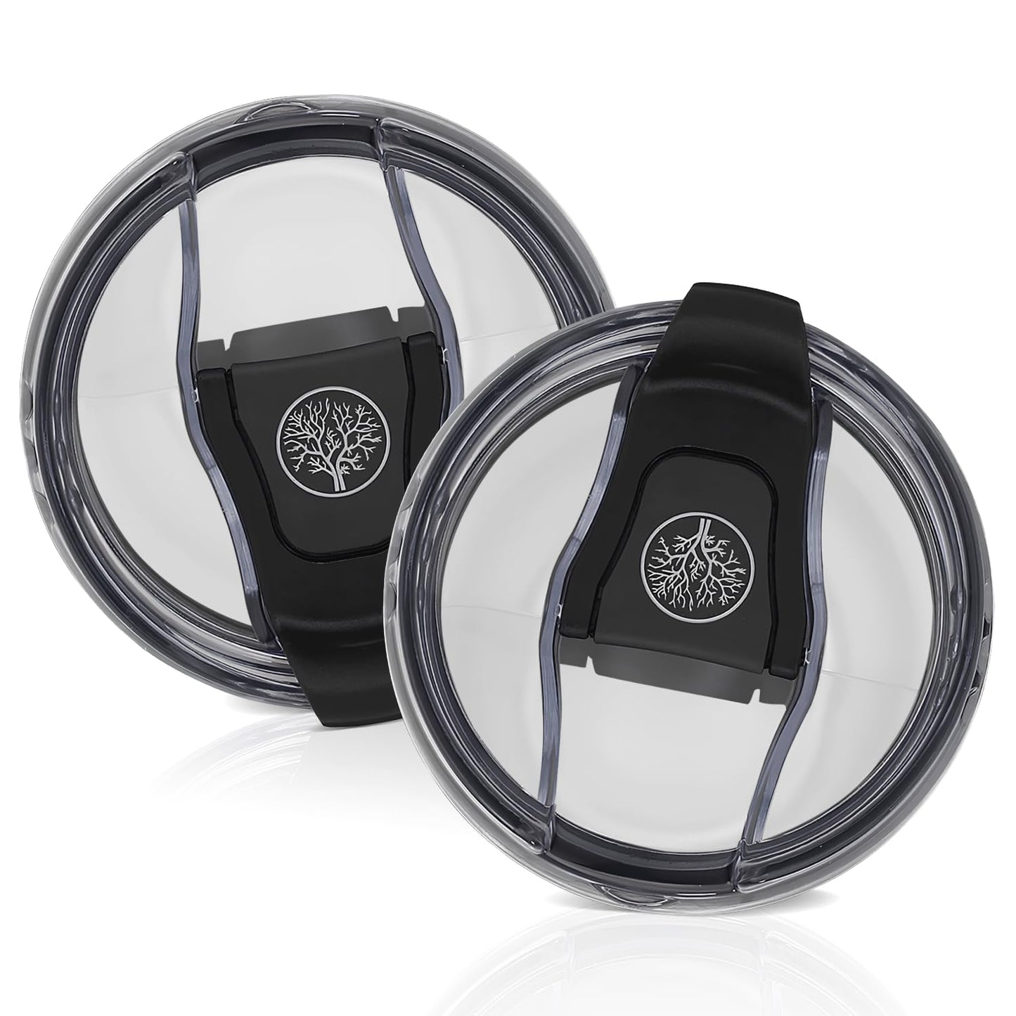 30 oz Tumbler Lid, Replacement Lid for YETI 30 oz Tumbler, BPA-Free Spill-Proof Splash Resistant Clear Tumbler Cover (2 Pack)