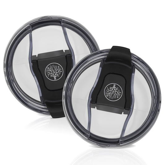 30 oz Tumbler Lid, Replacement Lid for YETI 30 oz Tumbler, BPA-Free Spill-Proof Splash Resistant Clear Tumbler Cover (2 Pack)