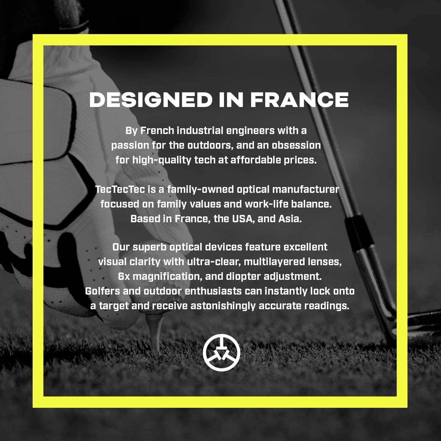 Upgraded Slope - TecTecTec VPRO500 Golf Rangefinder with Slope - Laser Range Finder with Flagseeker VPRO500ยฎ - Laser Binoculars - with Battery