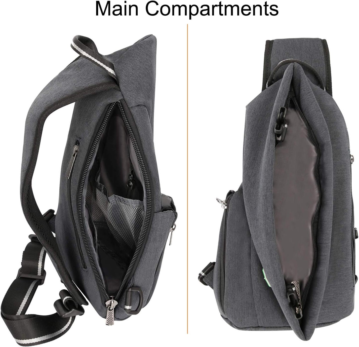 Sling Bag Small Backpack Crossbody Shoulder Bag Sling Pack