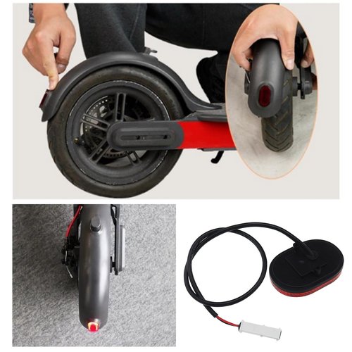 The Lord of the Tools Electric Scooter Rear Tail Light Brake Light Compatible with Xiaomi 4 Pro Rear Mudguard Light Electric Scooter LED Rear Light Assembly Replacement Part
