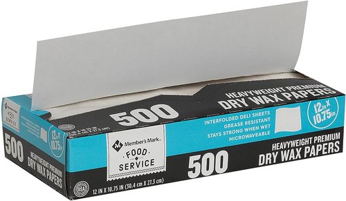 Member S Mark Wax Paper Sheets 12 X 10.75 1pk. (Total 500 Ct.) Wholesale, Cheap, Discount, Bulk (1 - Pack)