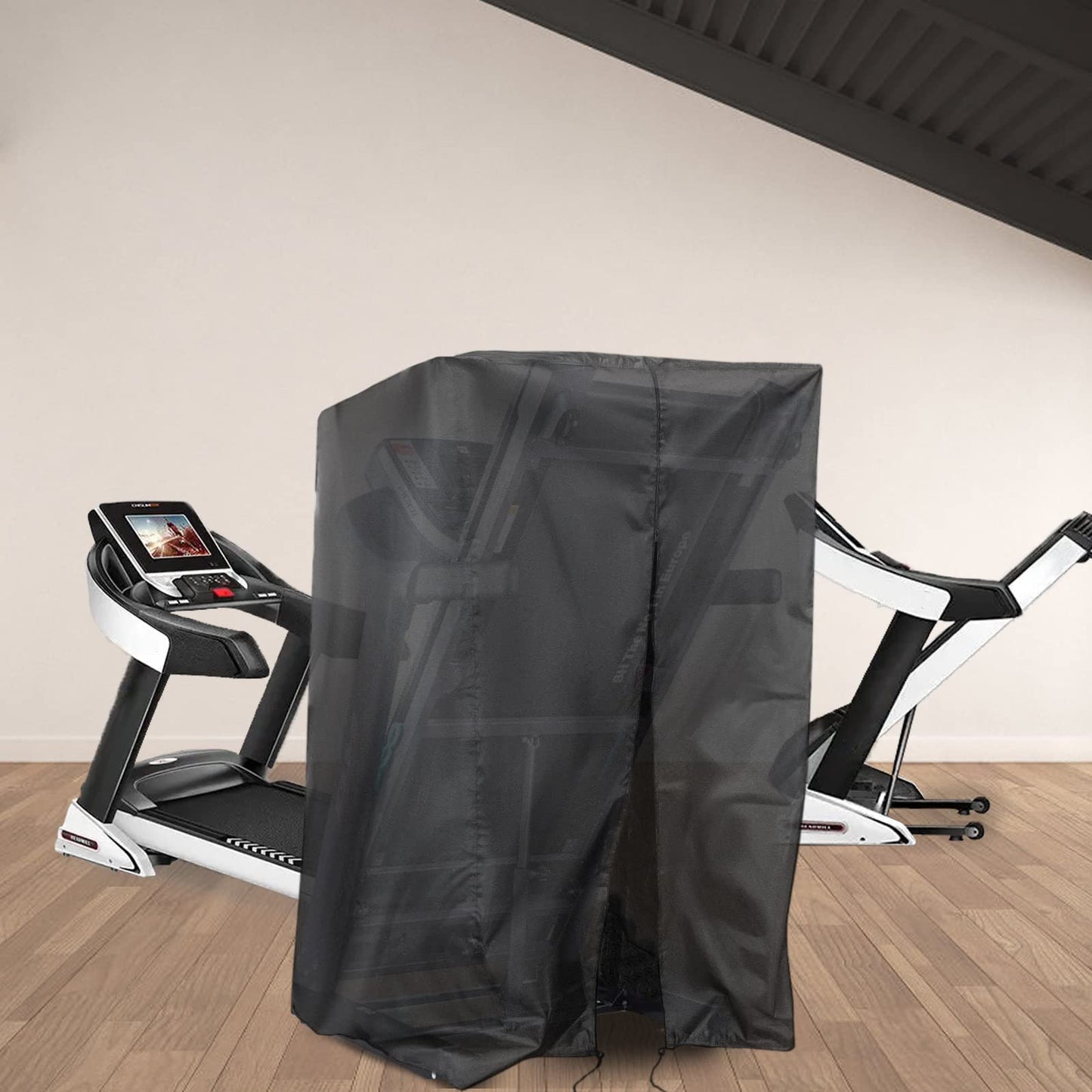 Iptienda Treadmill Cover, Folding Treadmill Covers Waterproof for Foldable Running Machine Indoor Outdoor, 46"L x 35"W x 71"H