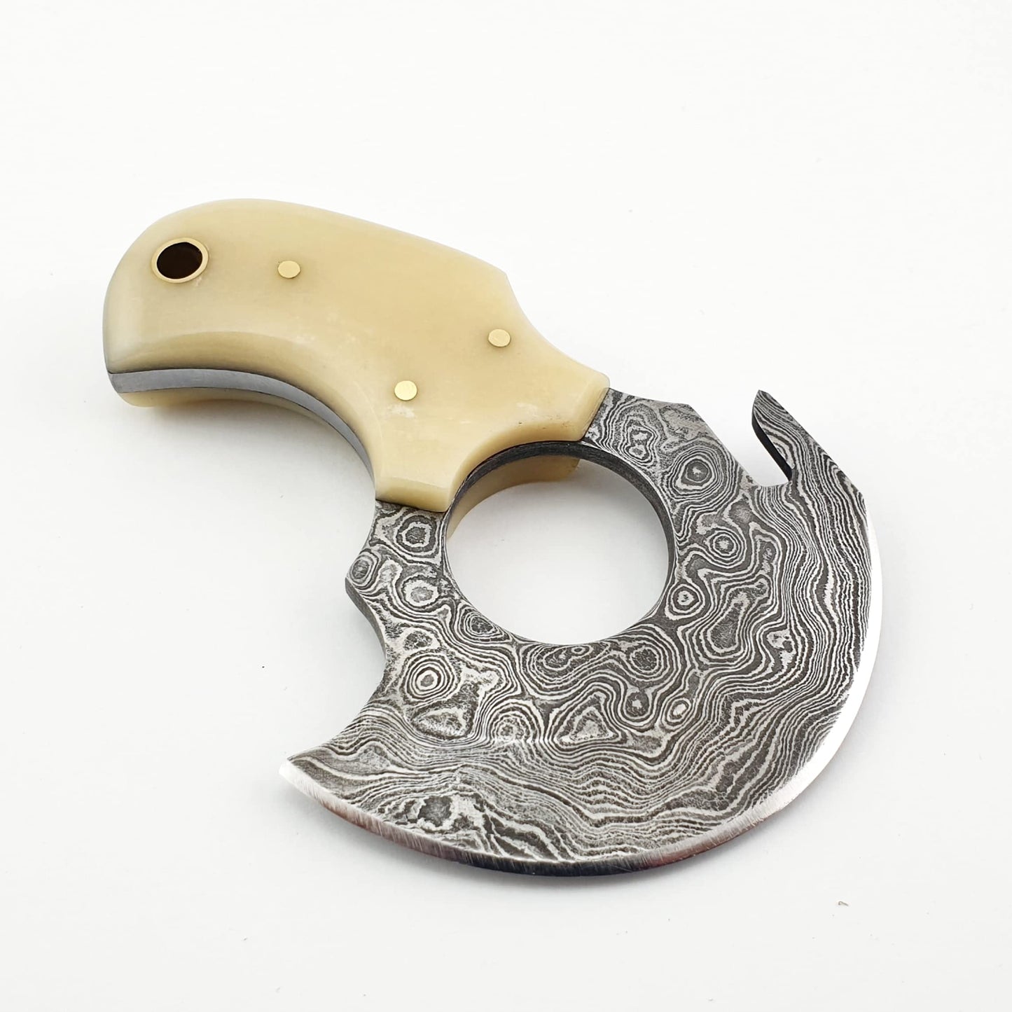 DREVNI STEEL Skinning Knife Bone Handle