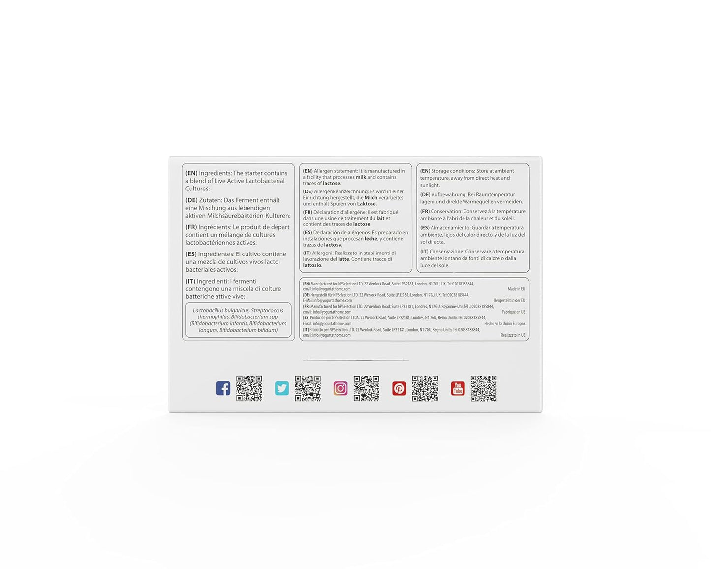 Yogurt Starter Cultures - Pack of 3 Freeze-dried Culture Sachets for Bifido Yogurt