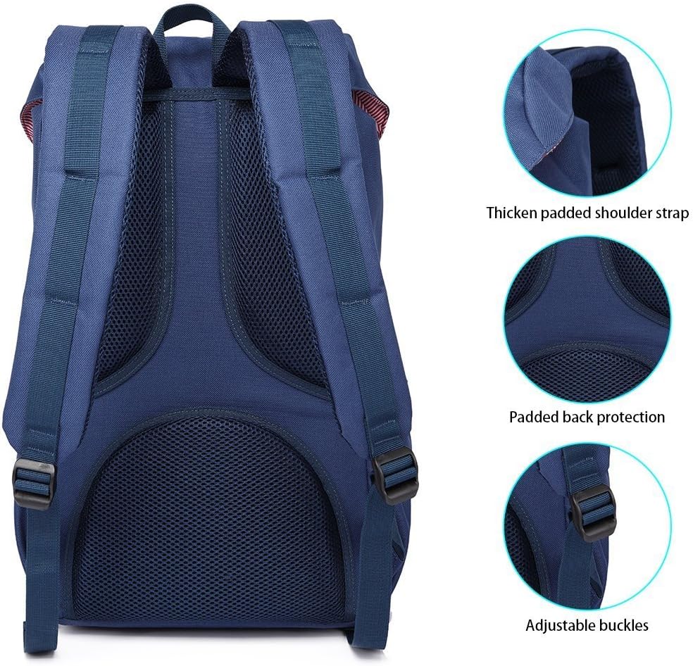 KAUKKO Backpack, (Black (E5-3), 45 x 27 x 17cm (HxBxT)