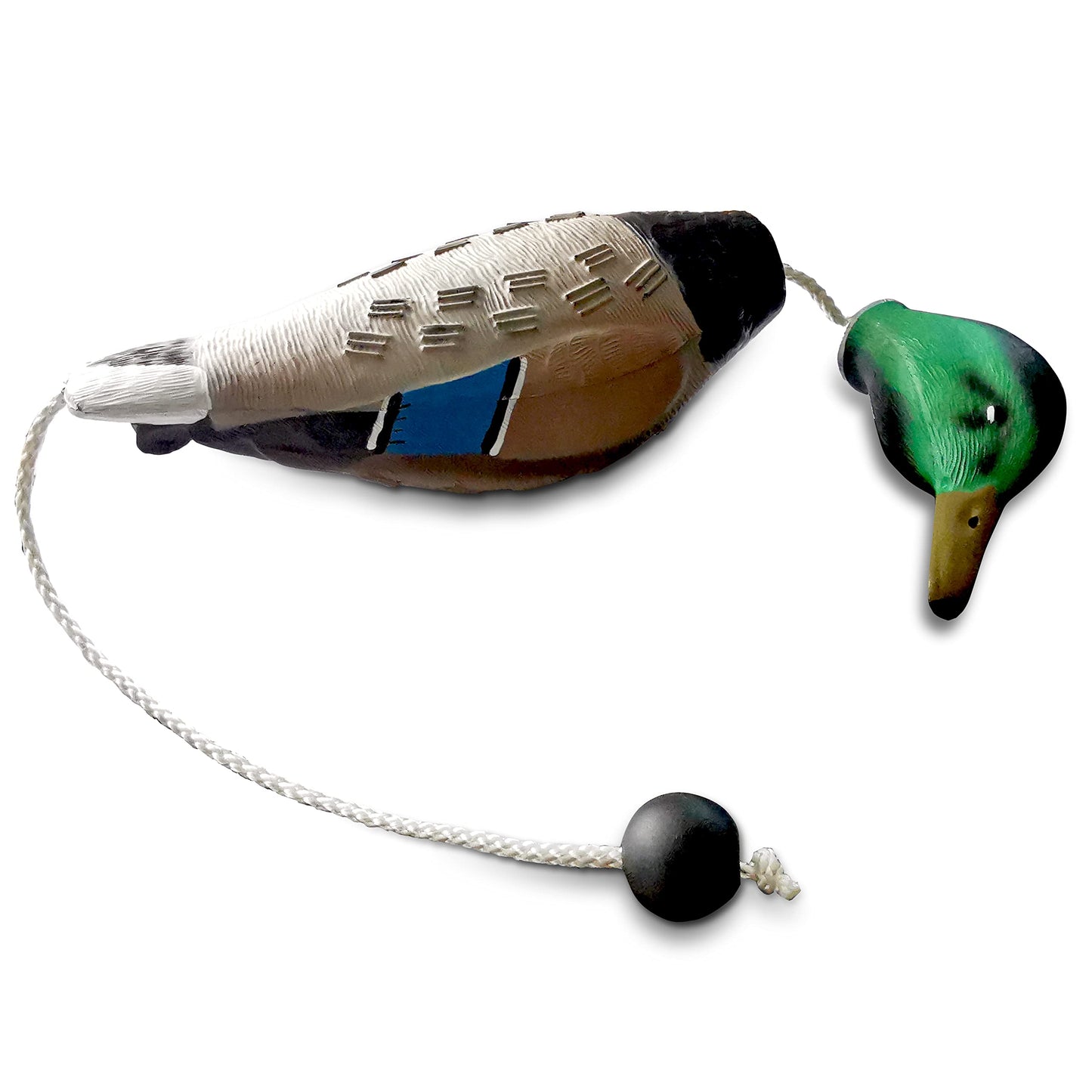 AUSCAMOTEK Duck Dummy Bumper – 2 Pieces Waterfowl Hunting Dog Training Tool for Retrievers, Realistic Mallard Design, Scent-Injectable