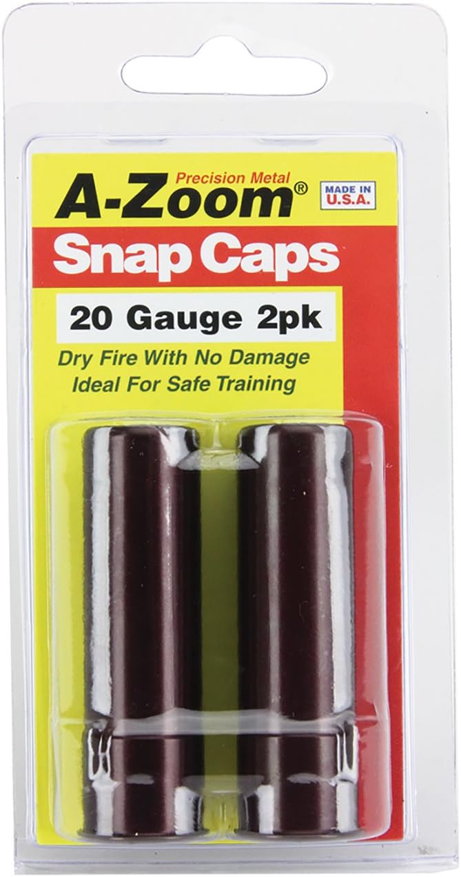 A-Zoom 20 Gauge Precision Snap Cap 2 Pack,Brown