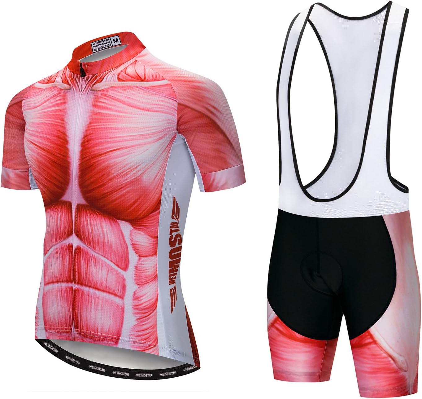 JPOJPO Cycling Jersey Men, Mountain Bike Shirt Tops S-5XL - Breathable and Quick Dry