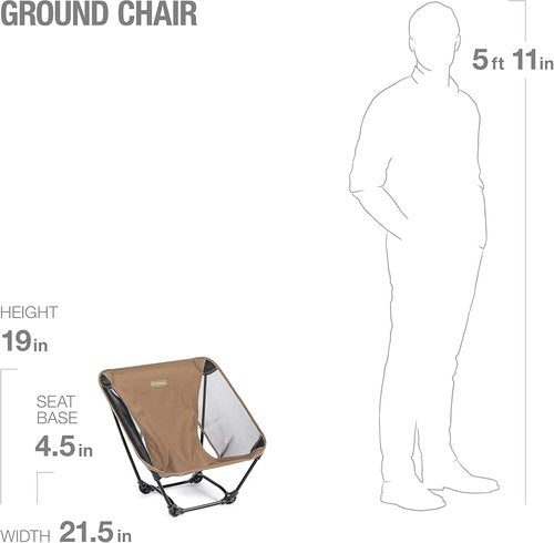 Helinox Ground Chair Ultralight, Portable Outdoor Chair