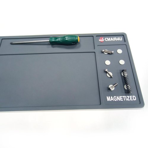 CMAIR4U Rifle Cleaning Mat, Anti-Slip Rubber Mat, Magnetic Maintenance Mat 36" x10" (Large, Stealth Gray)