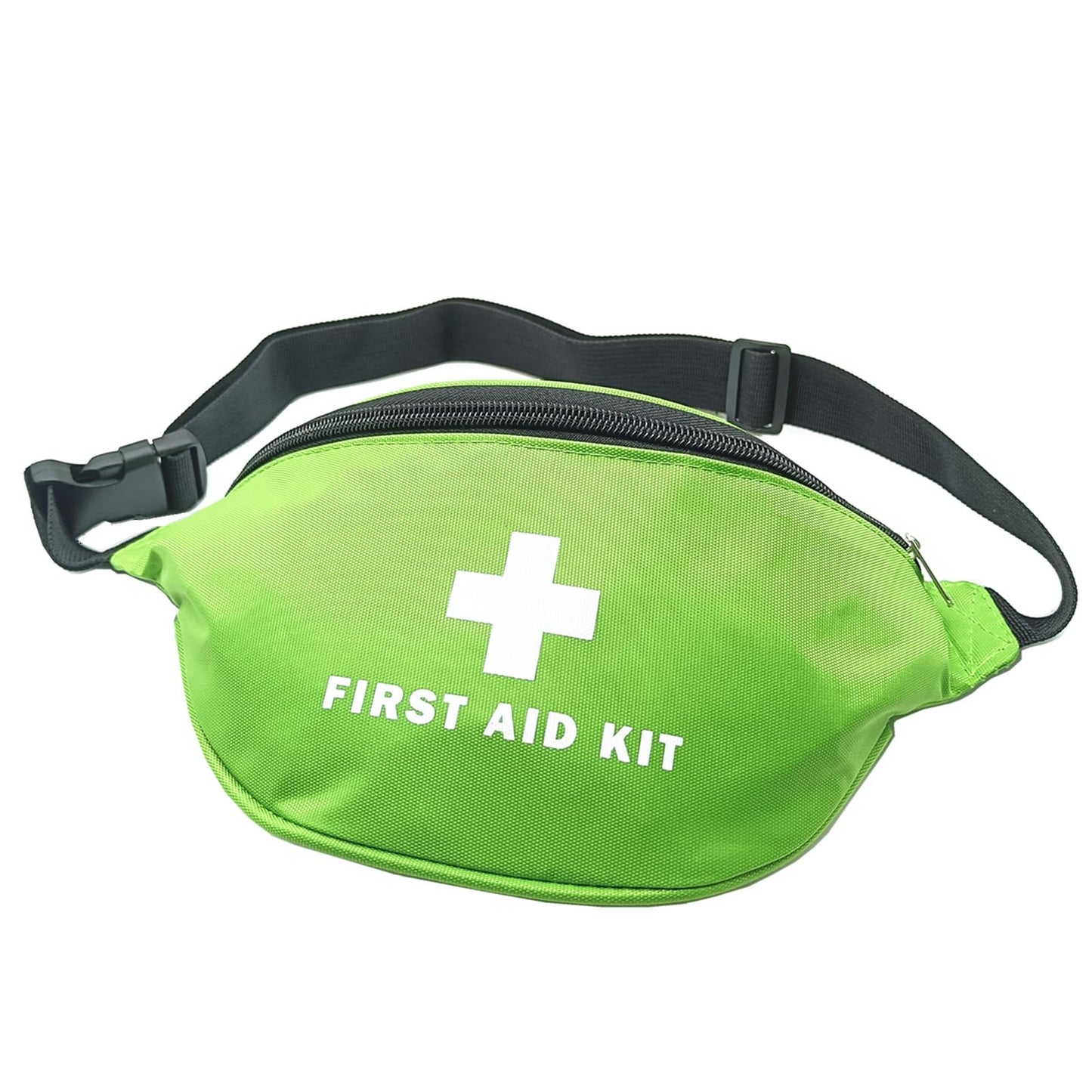First Aid Fanny Pack First Aid Bag Red Travel Rescue Empty Pouch First Responder Storage Compact Survival Medicine Bags Pocket Container for Car Home Outdoors (Green)