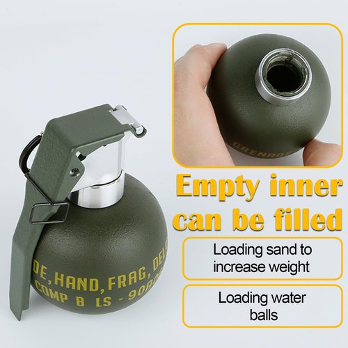 Zhongren Dummy Grenade Toy Model Plastic Grenades CS Airsoft Tactical Gear Accessories for Army Fans Cosplay Movie Props Outdoor (M67)