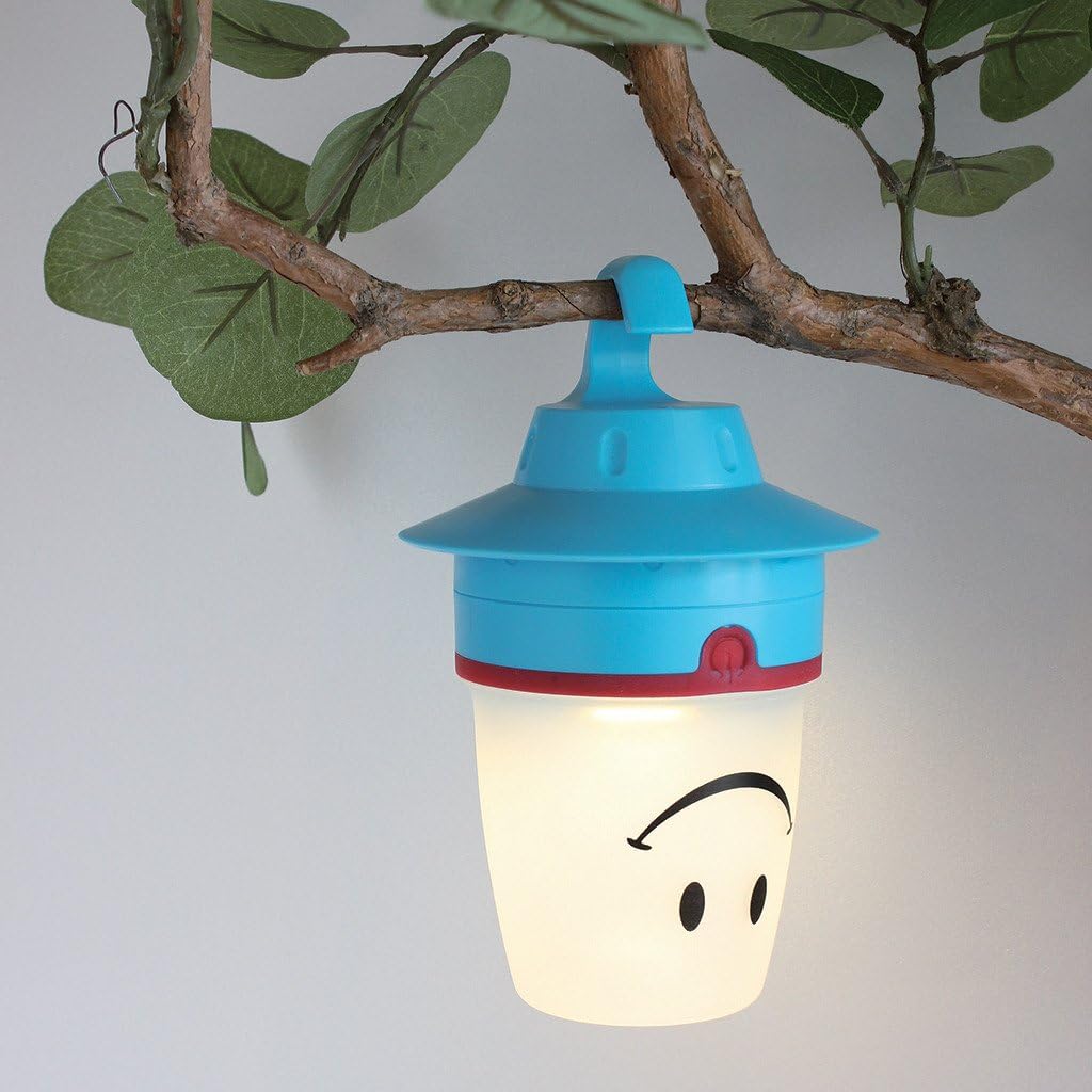 Smile LED Lantern: Portable Night Light Camping Lantern For Kids (Hibiscus),Red