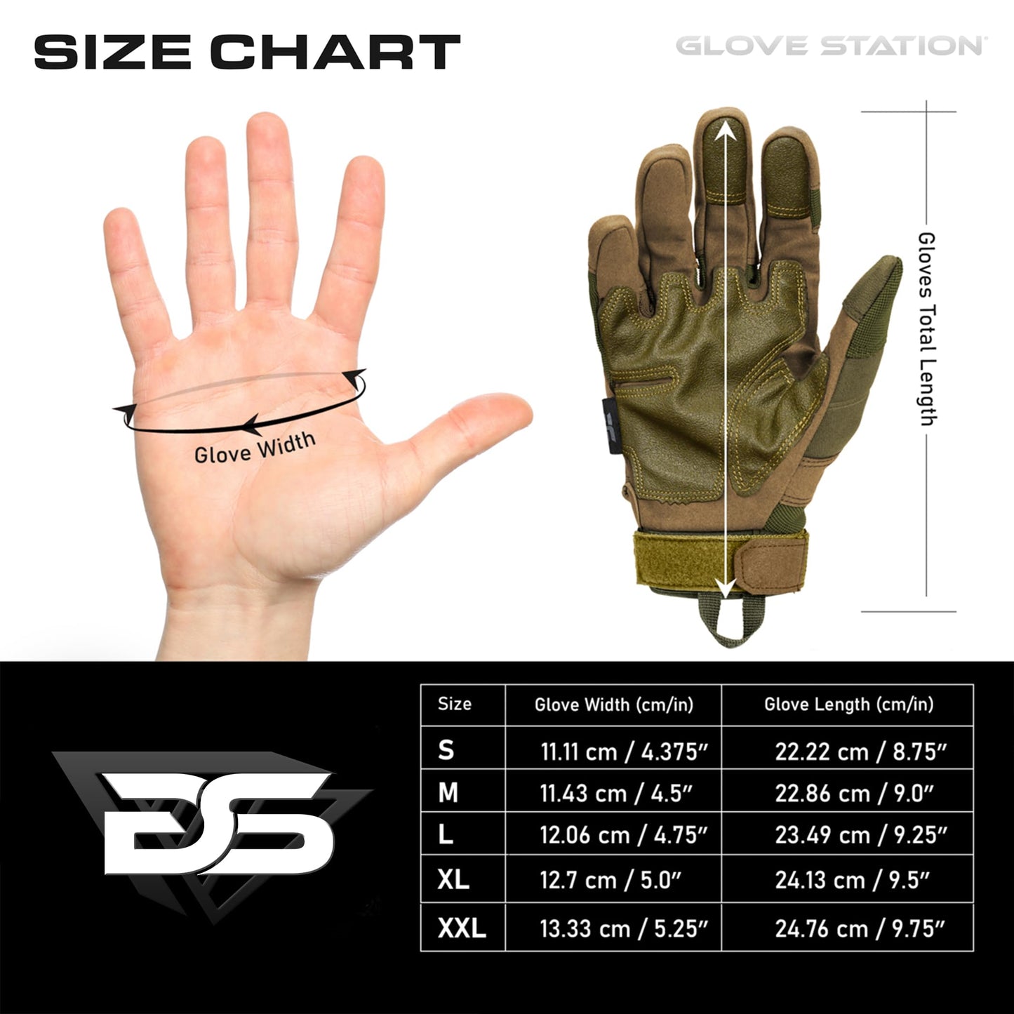 Glove Station Gloves for Men – Touchscreen Utility Gear with Hard Knuckle Protection Used in Motorcycle, Airsoft, & Outdoor Work Green - Hard Knuckle XX-Large