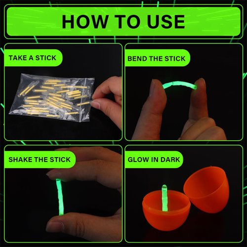 600 Pcs Fishing Glow Sticks Bulk for Bobbers 1.5 Inch Mini Glow Sticks Night Fishing Glow Stick Rod Tip Glow Sticks Underwater Light Stick for Rave Easter Halloween Christmas New Year Party Decor