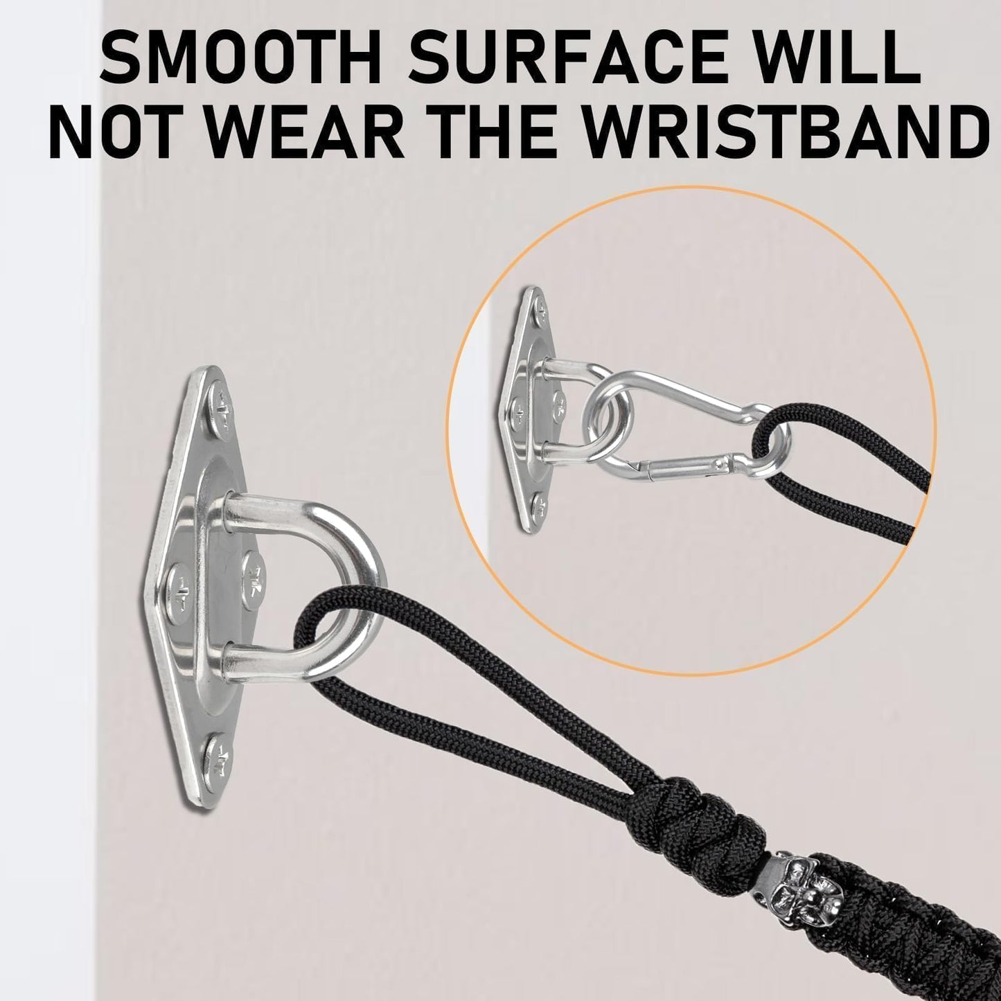 3 Pack Resistance Band Wall Mount, Exercise Anchors Hooks for Wall, Space Saving Workout Resistance Bands for Beginners, Athletes, Fitness Enthusiasts, Home Gym, Suspension Trainer, Stretching