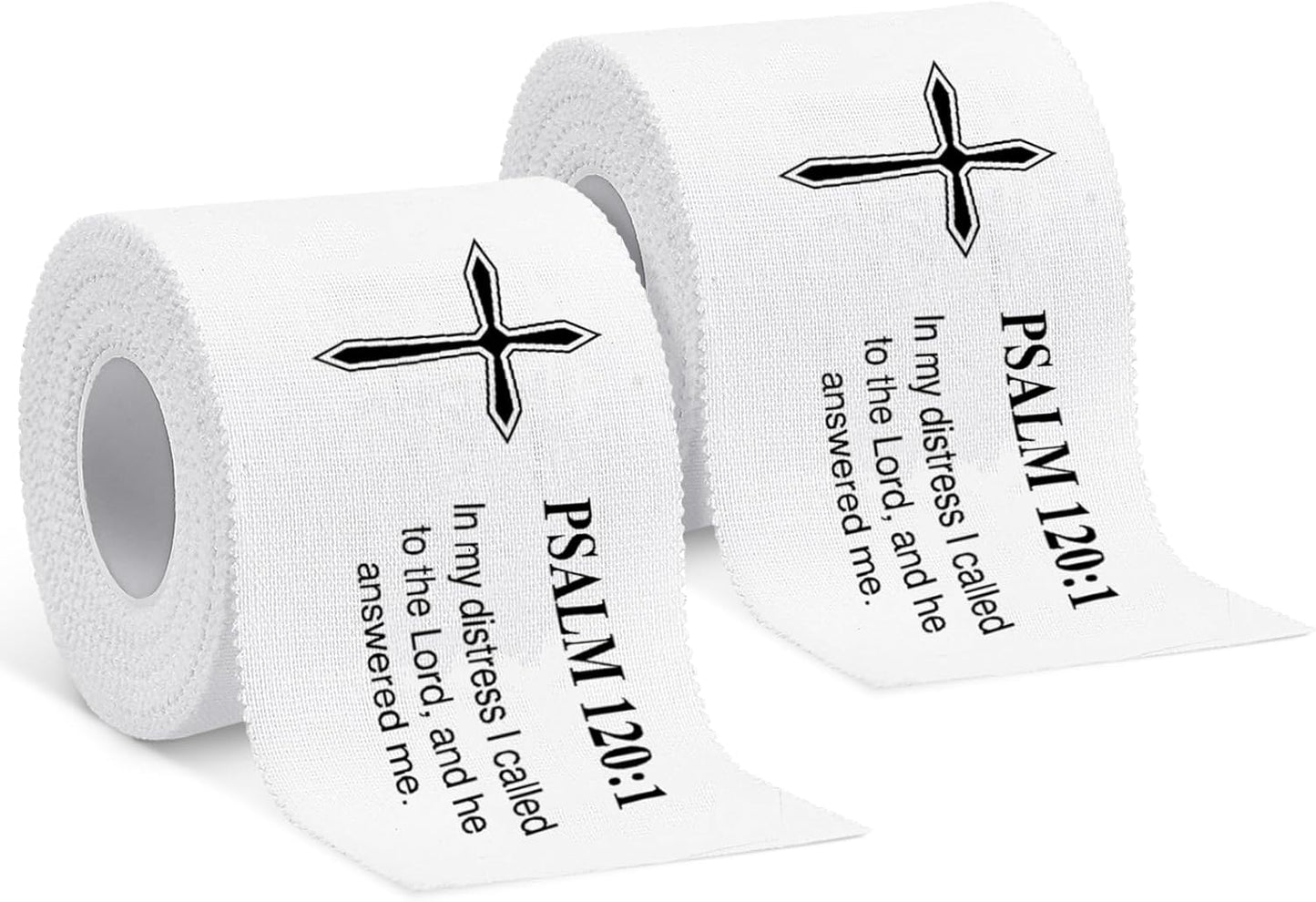 Christian Athletic Tape | 2 Pcs Cotton Sports Wrap 2in x 23ft | White