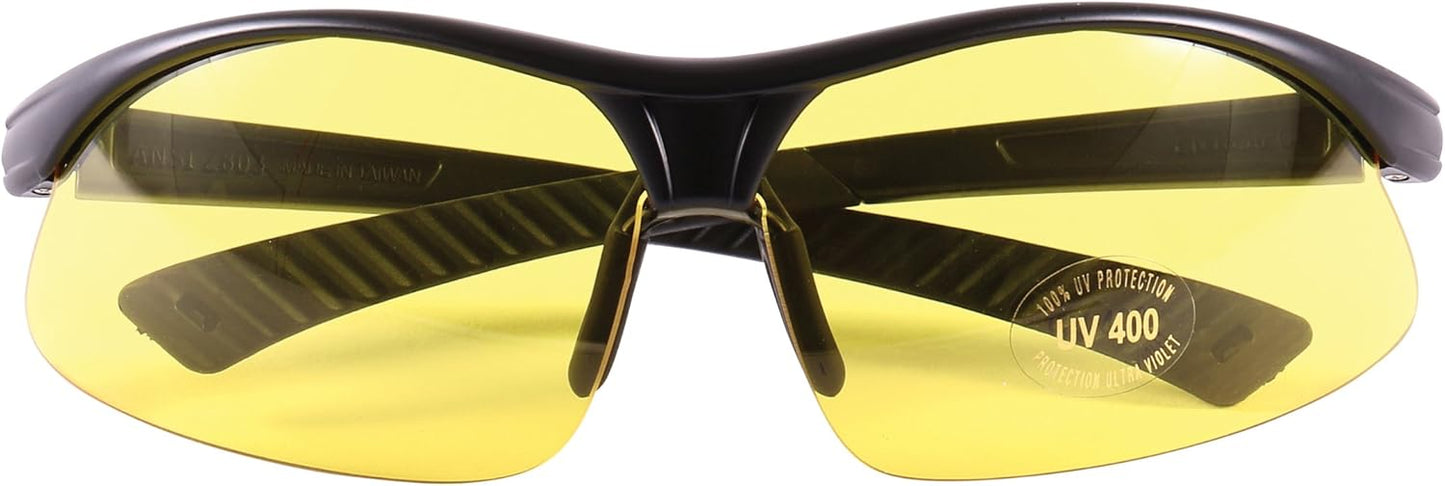 Allen Interchangeable Lens Shooting Glasses (Clear, Red, Yellow, Smoke)