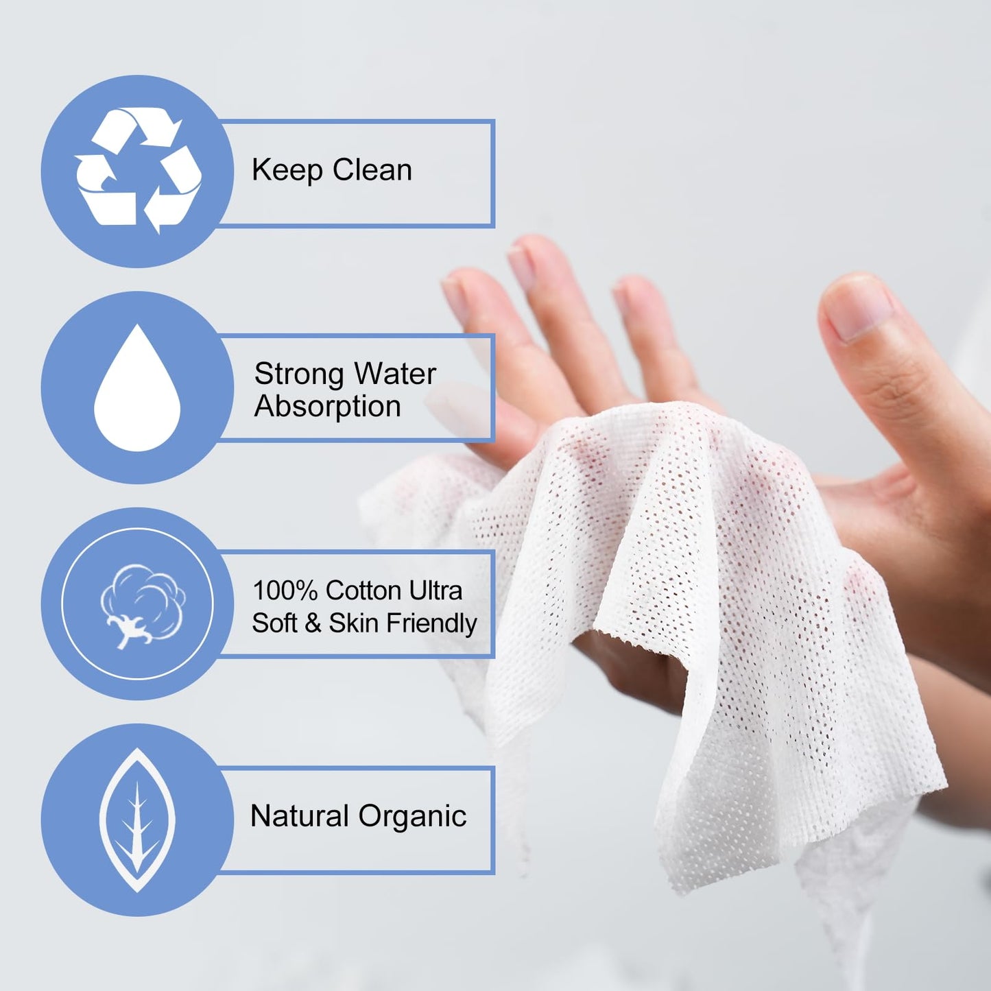 100 PCS Portable Compressed Towel Tablets, Compressed Hand Wipe Coin Paper Towel, Camping Wet Towel, Disposable Towel for Travelling, For Home Beauty Outdoor Sports