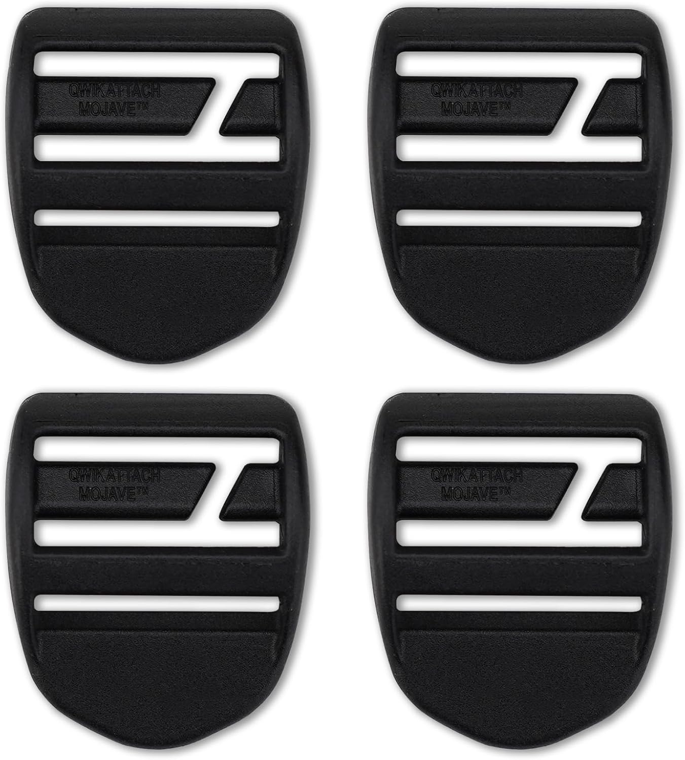 AceCamp 25mm Duraflex Tension Locks, Plastic Adjuster for Loose Straps, Prevention Buckles Set, Repair Kit for Backpack, Shoulder Bag, Camping, Hiking, Emergency - 4 Pieces