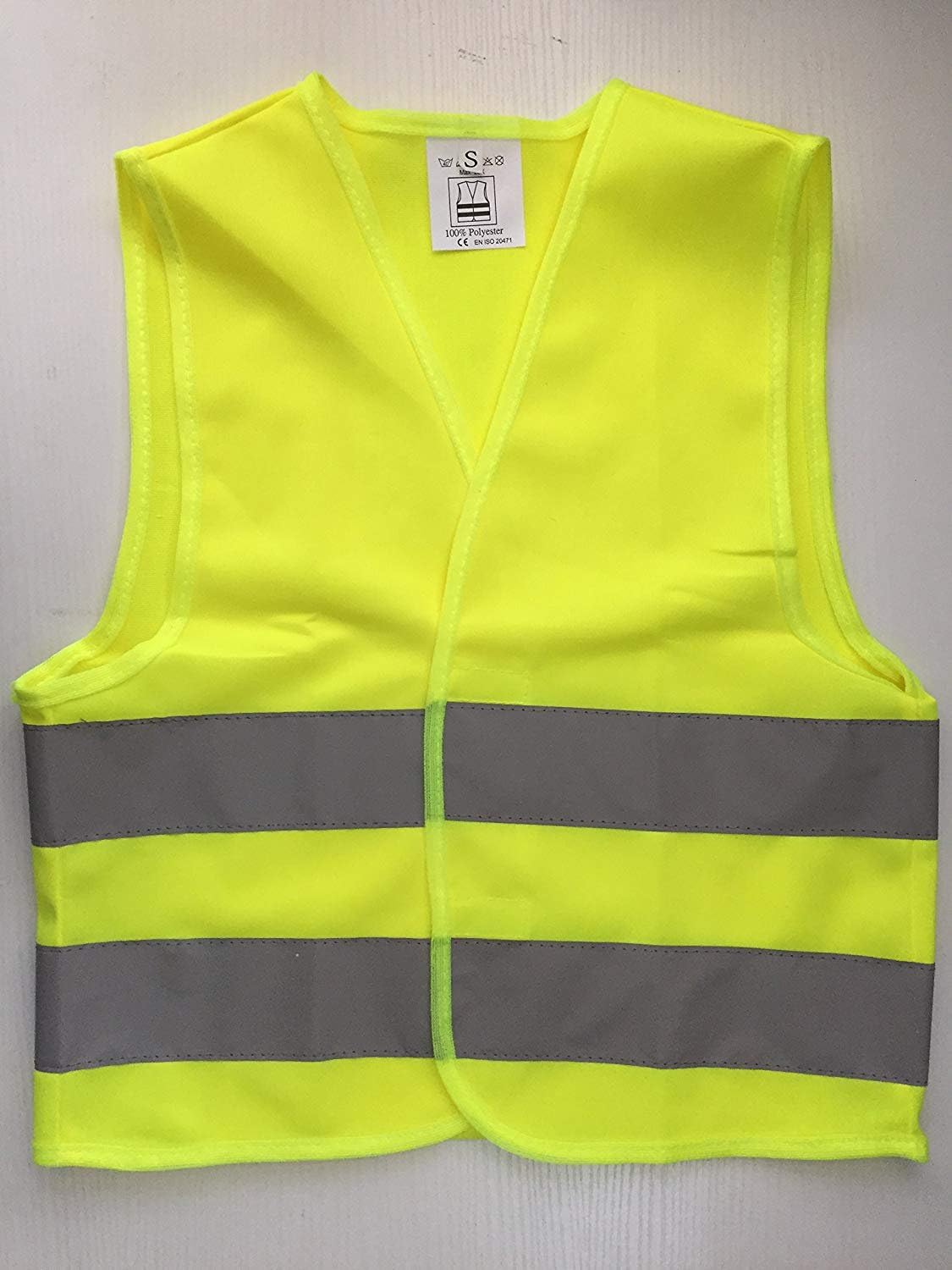 Kids High Visibility Reflective Safety Vest for Costume Running Cycling Size