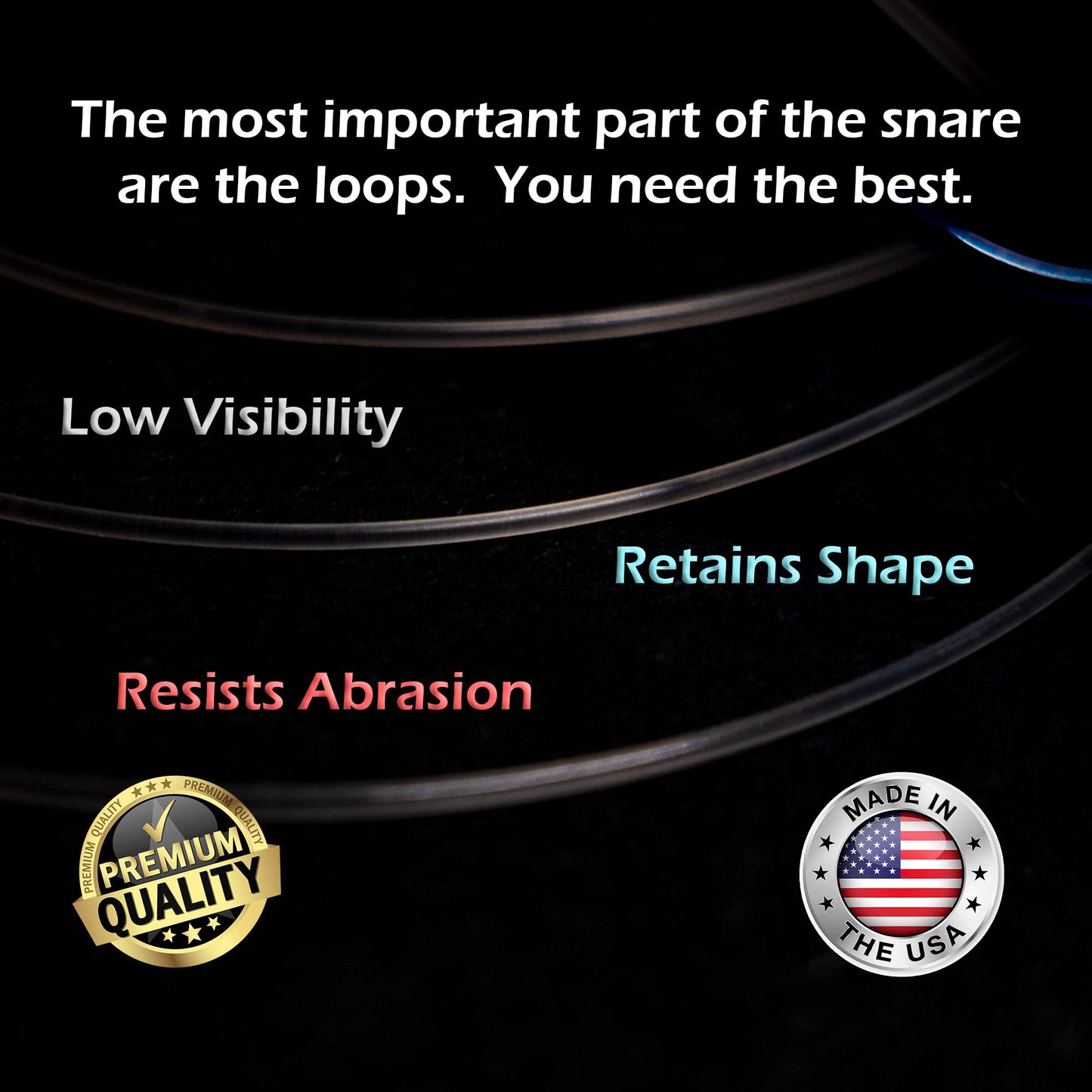 Fishernomics Heavy Surf Handcrafted Lead-Free Crab Snare for Fishing Pole (Tank Series 9.4oz & 6.6oz), US Manufactured Premium Loops, Highly Durable Crab Snare Trap for Crabbing (Classic)