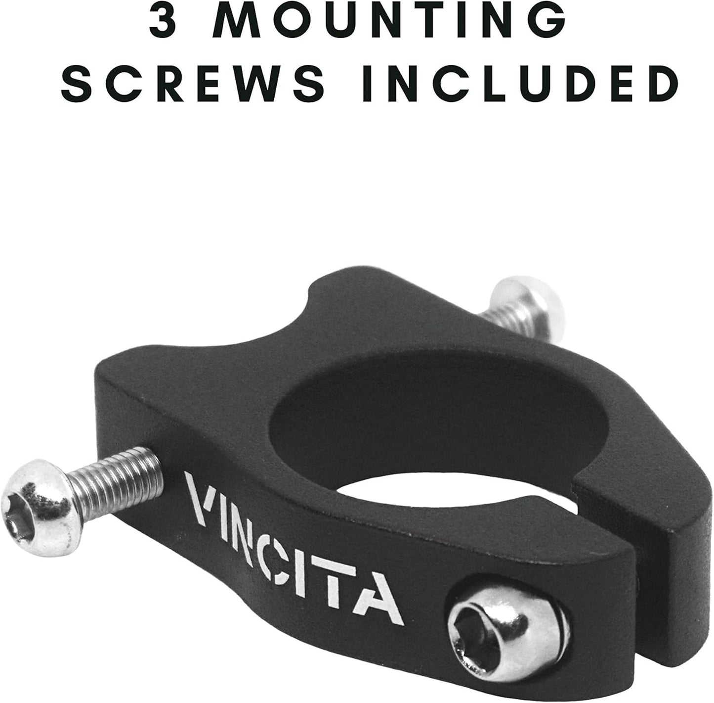 Vincita Rack Mount Seatpost Clamp - For Bike Without Rear Rack Threaded Hole Fixation - Suitable With Seatpost Diameter 27.2 mm (Seatpost Tube 31.8 mm) - Lightweight -mountain, Road, Folding Bicycle.