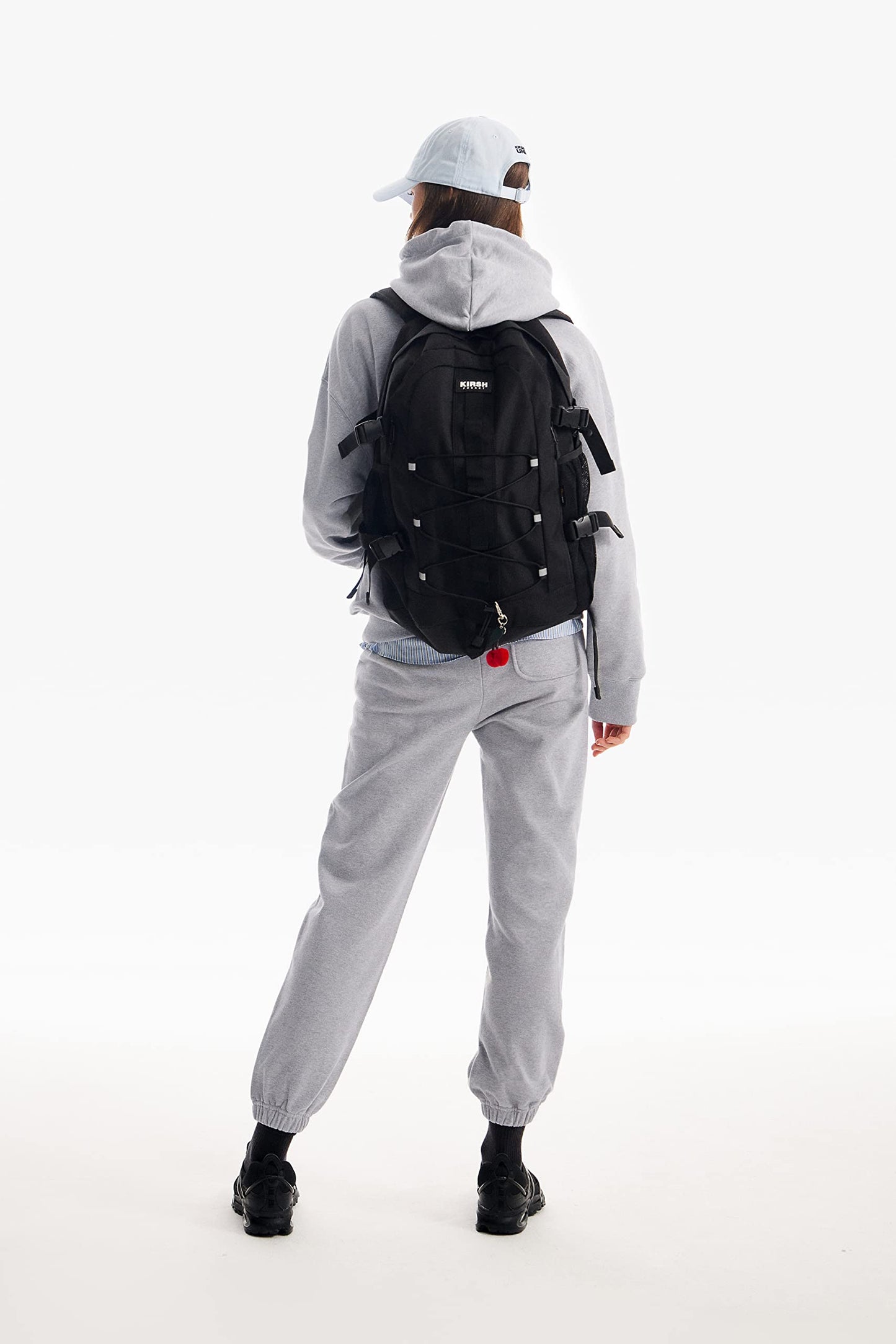 KIRSH Daily Pocket Technical String Backpack (Black)