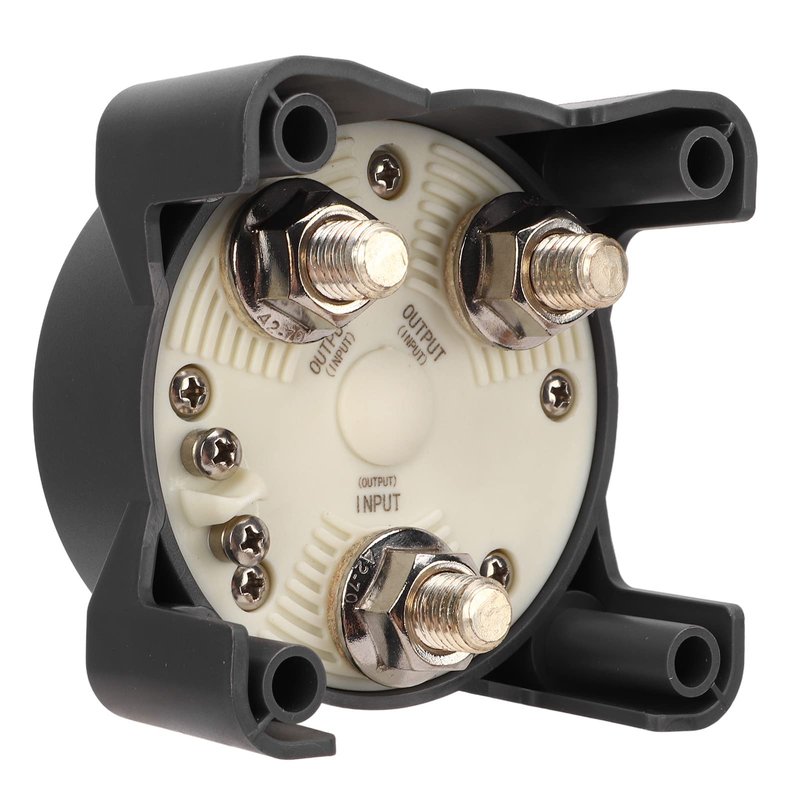 600A Master Battery Power Cut Disconnect Switch Isolator Single Circuit ON Off IP66 3 Studs for RV Gasoline Powered Boat Marine