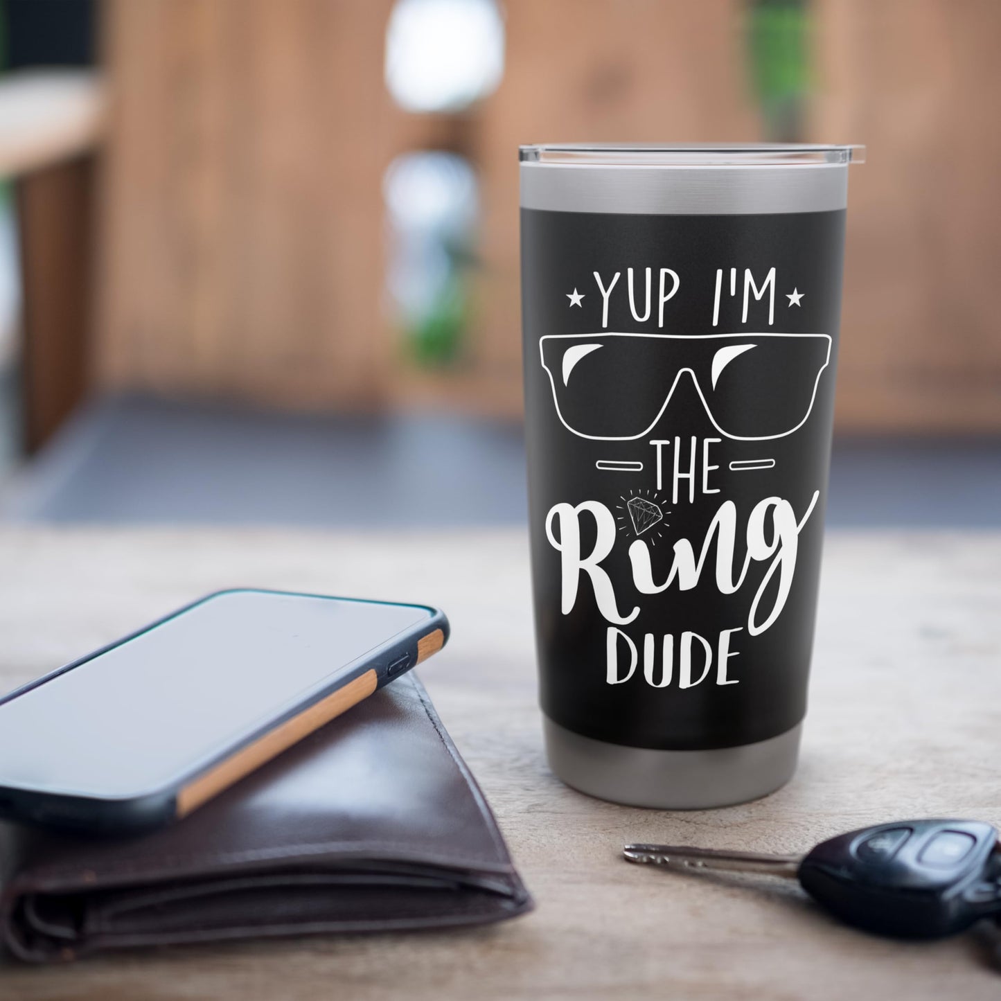 Yup I'm The Ring Dude Funny Ring Bearer Wedding Gift Stainless Steel Insulated Tumbler