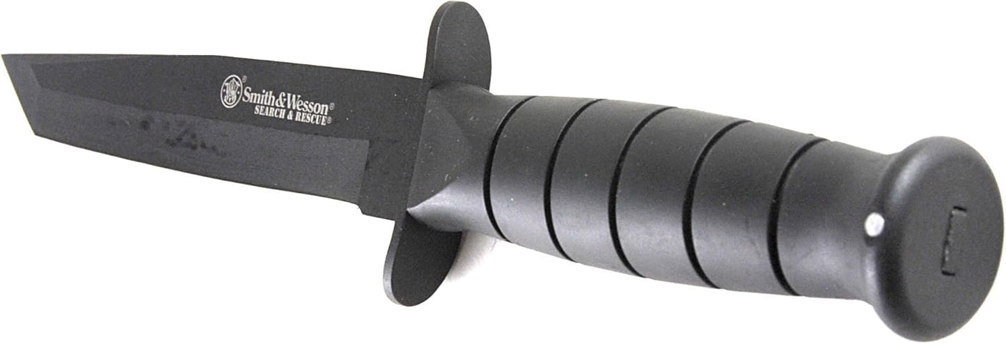Smith & Wesson Search and Rescue CKSURT 10.5in S.S. Fixed Blade Knife with 6in Tanto Blade and Aluminum Handle for Outdoor, Tactical, Survival and EDC