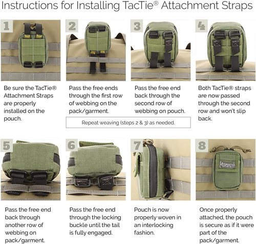 Maxpedition 5-Inch TacTile - Pack Of 4 (Black)