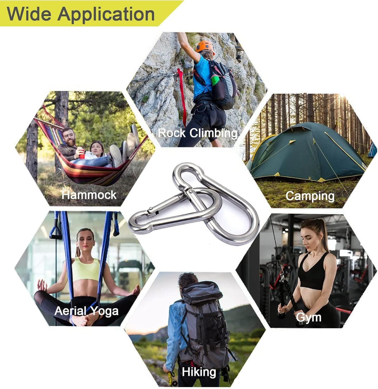 20pcs Small Carabiner Ciip, 1.57inch Mini Carabiners Clips, M4 Spring Snap Hook Heavy Duty, Locking Carribenares for Climbing Hiking Camping Fishing (M4-1.57inch)