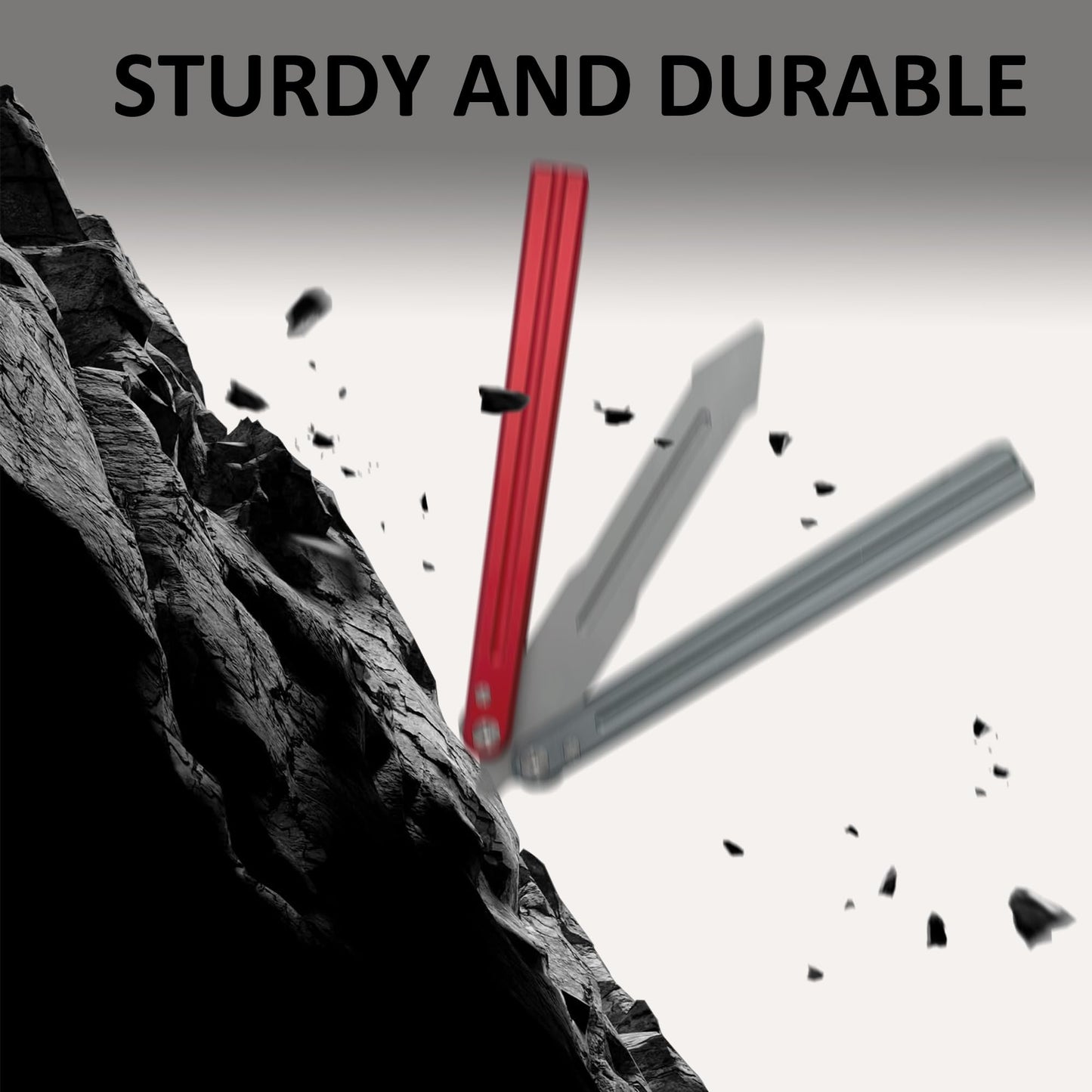Larqety Finger Flip Tool,Adopting aluminum alloy material and bushing design,Sturdy and lightweight, Excellent balance,Great for Beginners (Red)